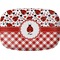 Ladybugs & Gingham Melamine Platter (Personalized)