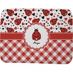 Ladybugs & Gingham Memory Foam Bath Mat - 48"x36" (Personalized)