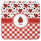 Ladybugs & Gingham Memory Foam Bath Mat - 48"x48" (Personalized)