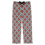 Ladybugs & Gingham Mens Pajama Pants - S