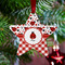 Ladybugs & Gingham Metal Star Ornament - Lifestyle