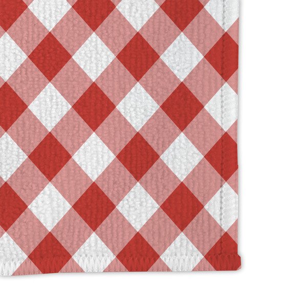 Ladybugs & Gingham Microfiber Dish Rag - DETAIL
