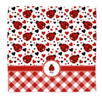 Ladybugs & Gingham Microfiber Dish Rag (Personalized)