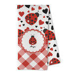 Ladybugs & Gingham Kitchen Towel - Microfiber (Personalized)