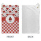 Ladybugs & Gingham Microfiber Golf Towels - Small - APPROVAL