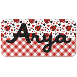 Ladybugs & Gingham Mini/Bicycle License Plate (2 Holes) (Personalized)