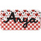 Ladybugs & Gingham Mini Bicycle License Plate - Two Holes