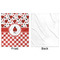 Ladybugs & Gingham Minky Blanket - 50"x60" - Single Sided - Front & Back