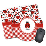 Ladybugs & Gingham Mouse Pad (Personalized)