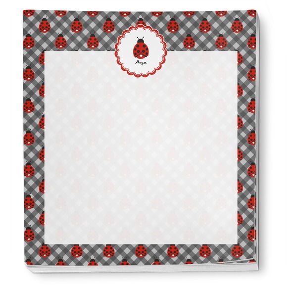 Ladybugs & Gingham Notepad - Apvl