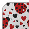 Ladybugs & Gingham Octagon Placemat - Single front (DETAIL)