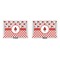 Ladybugs & Gingham  Outdoor Rectangular Throw Pillow (Front and Back)