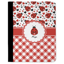 Ladybugs & Gingham Padfolio Clipboard - Large (Personalized)