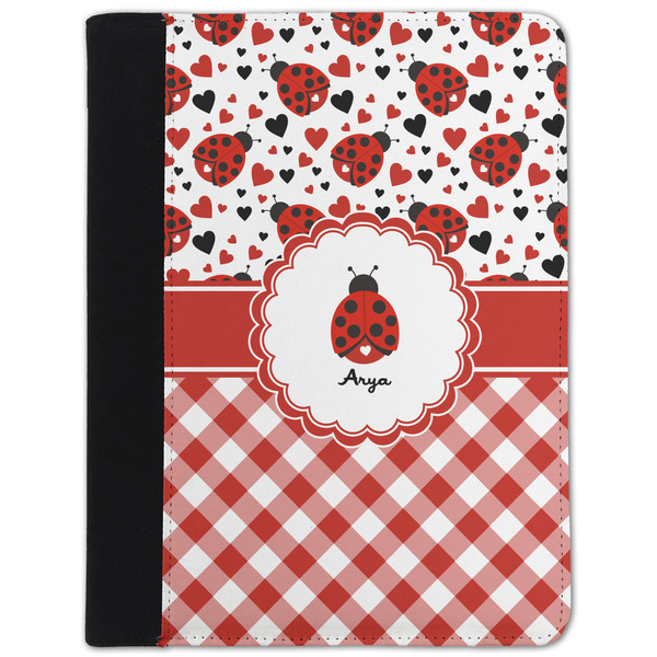 Custom Ladybugs & Gingham Padfolio Clipboard - Small (Personalized)