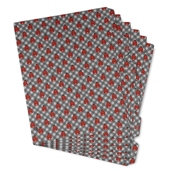 Ladybugs & Gingham Page Dividers - Set of 6 - Main/Front