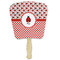 Ladybugs & Gingham Paper Fans - Front