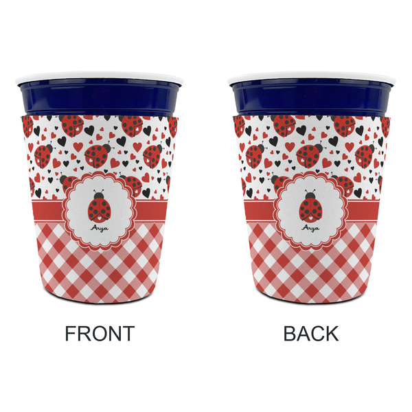 Ladybugs & Gingham Party Cup Sleeves - without bottom - Approval