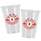 Ladybugs & Gingham Party Cups - 16oz - Alt View