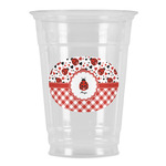 Ladybugs & Gingham Party Cups - 16oz (Personalized)