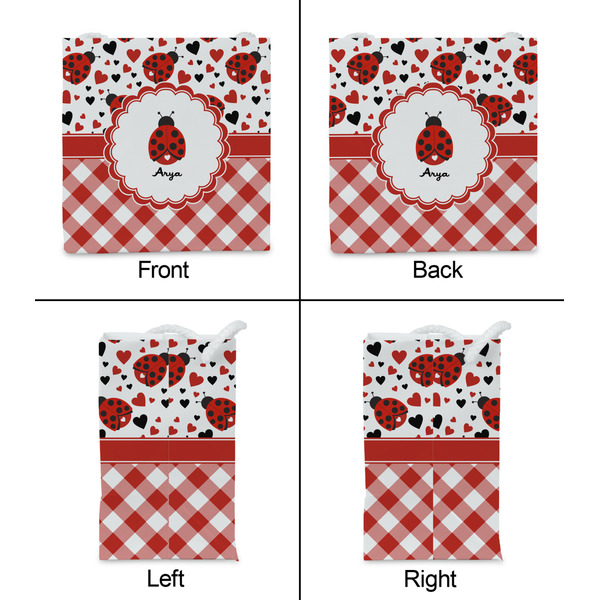 Ladybugs & Gingham Party Favor Gift Bag - Gloss - Approval