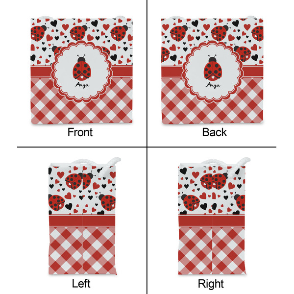 Ladybugs & Gingham Party Favor Gift Bag - Matte - Approval