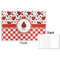 Ladybugs & Gingham Disposable Paper Placemat - Front & Back