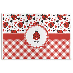 Ladybugs & Gingham Disposable Paper Placemats (Personalized)