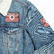 Ladybugs & Gingham Patches Lifestyle Jean Jacket Detail