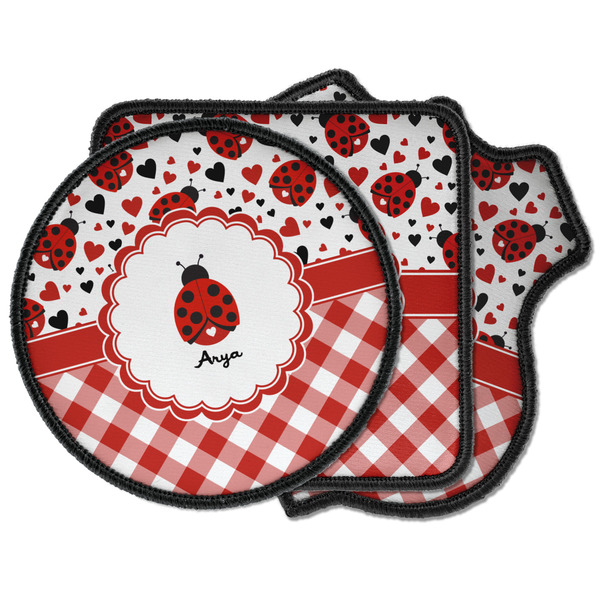Custom Ladybugs & Gingham Iron on Patches (Personalized)