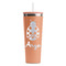 Ladybugs & Gingham RTIC Everyday Tumbler with Straw - 28oz - Peach - Single-Sided (Personalized)