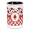 Ladybugs & Gingham Ceramic Pencil Holders - Black