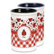 Ladybugs & Gingham Ceramic Pencil Holder - Large