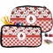 Ladybugs & Gingham Pencil / School Supplies Bags Small and Medium