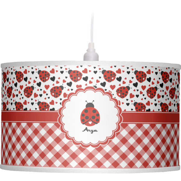 Ladybugs & Gingham Pendant Lamp Shade