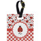 Ladybugs & Gingham Personalized Square Luggage Tag