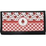 Ladybugs & Gingham Canvas Checkbook Cover (Personalized)