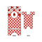Ladybugs & Gingham Phone Stand - Front & Back