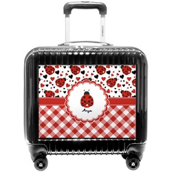 Ladybugs & Gingham Pilot / Flight Suitcase (Personalized)