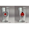 Ladybugs & Gingham Pint Glass - Two Content - Approval