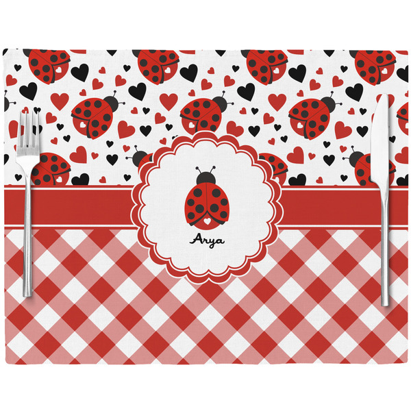 Ladybugs & Gingham Placemat with Props