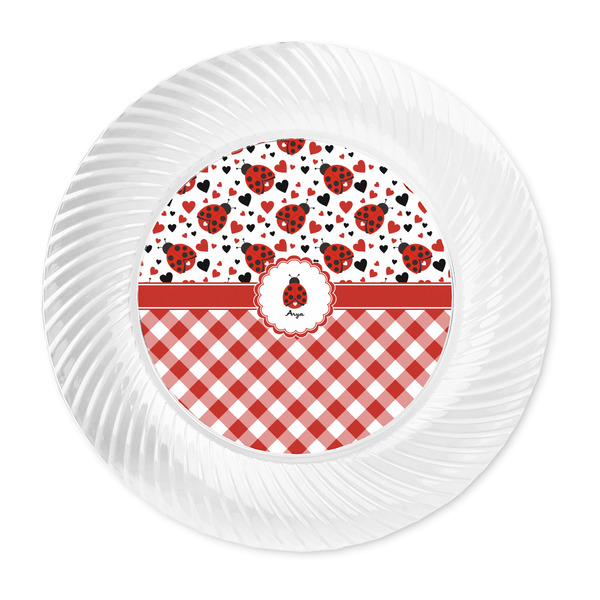 Ladybugs & Gingham Plastic Party Dinner Plates - Approval