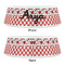 Ladybugs & Gingham Plastic Pet Bowls - Small - APPROVAL