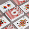 Ladybugs & Gingham Playing Cards - Front & Back View