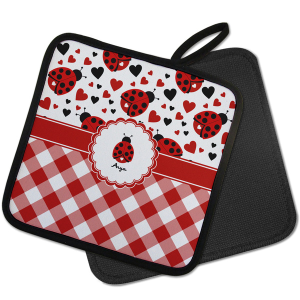 Ladybugs & Gingham Pot Holders - PARENT MAIN