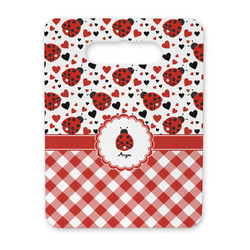 Ladybugs & Gingham Rectangular Trivet with Handle (Personalized)