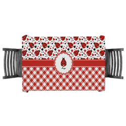 Ladybugs & Gingham Tablecloth - 58"x58" (Personalized)