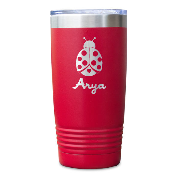 Ladybugs & Gingham Red Polar Camel Tumbler - 20oz - Single Sided - Approval
