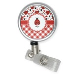Ladybugs & Gingham Retractable Badge Reel (Personalized)