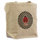 Ladybugs & Gingham Reusable Cotton Grocery Bag (Personalized)