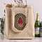Ladybugs & Gingham Reusable Cotton Grocery Bag - In Context